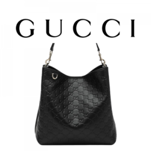 GUCCI GG 엠블럼 미디엄 버킷백