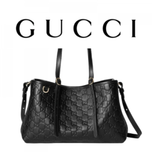 GUCCI GG 엠블럼 미디엄 토트백