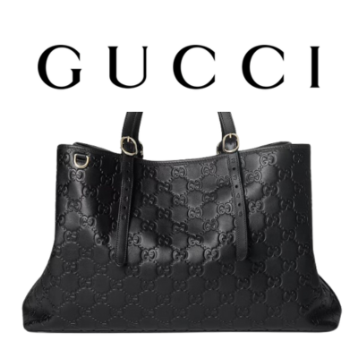 GUCCI GG 엠블럼 라지 토트백
