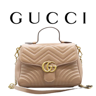 GUCCI GG 마몽 미디엄 탑 핸들백