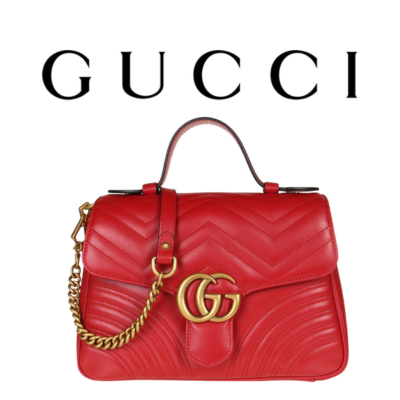 GUCCI GG 마몽 미디엄 탑 핸들백