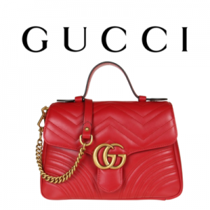 GUCCI GG 마몽 미디엄 탑 핸들백