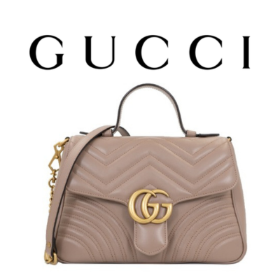 GUCCI GG 마몽 미디엄 탑 핸들백