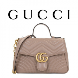 GUCCI GG 마몽 미디엄 탑 핸들백