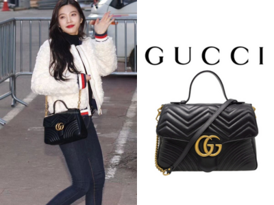 GUCCI GG 마몽 미디엄 탑 핸들백