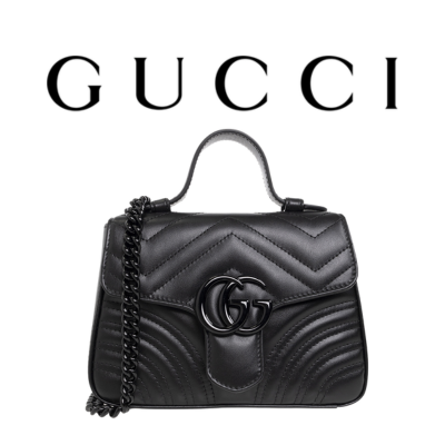 GUCCI GG 마몽 스몰 탑 핸들백