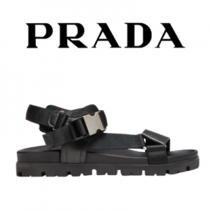 [250~285] PRADA 스포티 레더 나일론 테이프 샌들