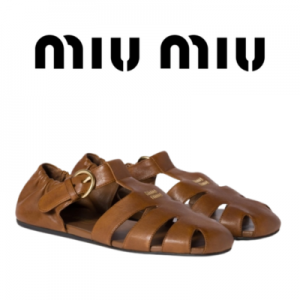 [225~260] MIU MIU 루슈 나파 가죽 피셔맨 샌들