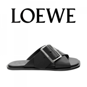 [225~260] LOEWE 페탈 벨트 플랫 샌들