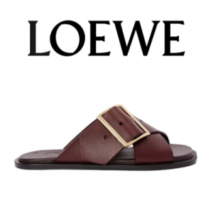 [225~260] LOEWE 페탈 벨트 플랫 샌들