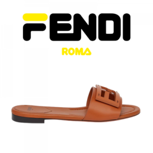 [225~255] FENDI 바게트 레더 슬라이드