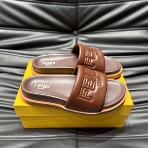 [240~300] FENDI 로고 엠보싱 슬라이드