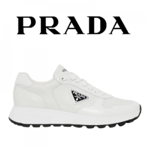 [220~300] PRADA 트라이앵글 로고 레이스업 스니커즈