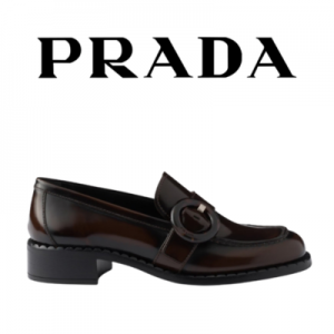 [225~265] PRADA 브러시드 가죽 로퍼