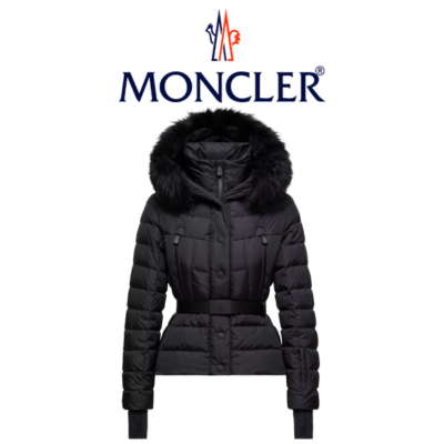 [WOMEN] MONCLER Beverley 후드 트리밍 스키 다운 자켓
