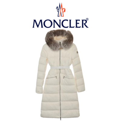 [WOMEN] MONCLER Boedic 후드 트리밍 롱 다운 자켓