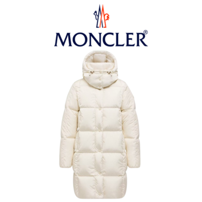 [WOMEN] MONCLER Litte 스퀘어 후드 롱 다운 자켓
