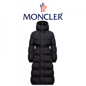 [WOMEN] MONCLER Chamer 울 트리밍 후드 롱 다운 자켓