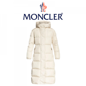 [WOMEN] MONCLER Chamer 울 트리밍 후드 롱 다운 자켓