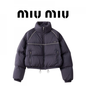 [WOMEN] MIU MIU 테크니컬 퐁제 다운 자켓