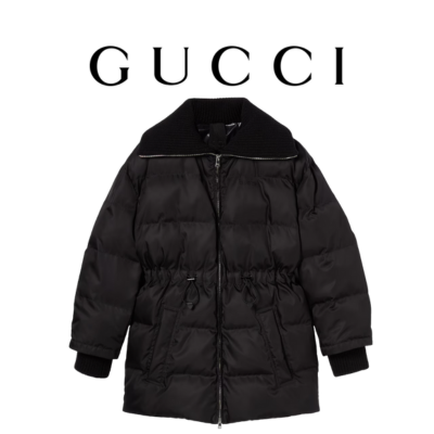 [WOMEN] GUCCI 로고 디테일 개버딘 파인 자켓