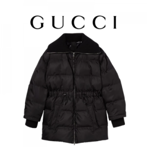 [WOMEN] GUCCI 로고 디테일 개버딘 파인 자켓